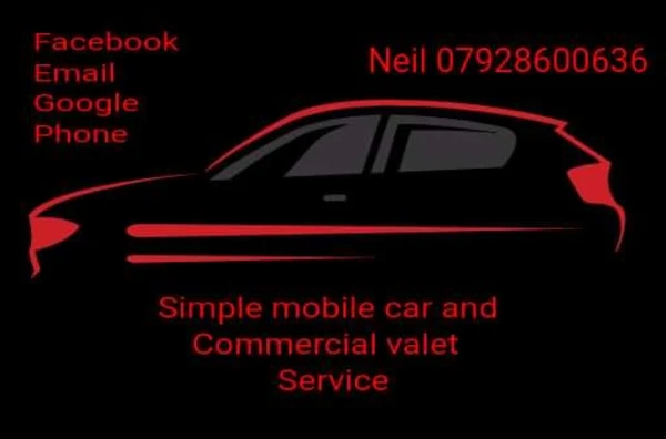 Car valeting. Simple mobile car and commercial valet service