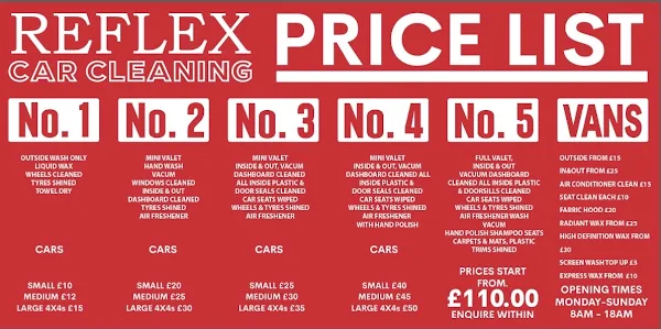 reflex hand car wash
